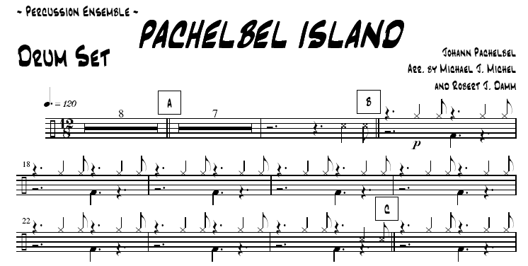 Pachelbel Island for Percussion Ensemble