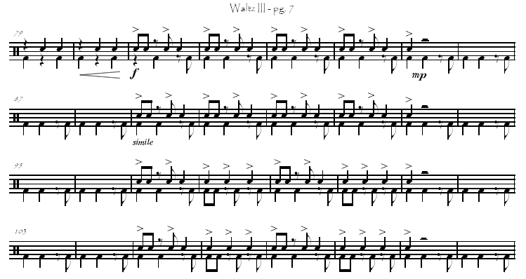 Portraits of a Waltz - Snare Drum Solo, Robert McCormick