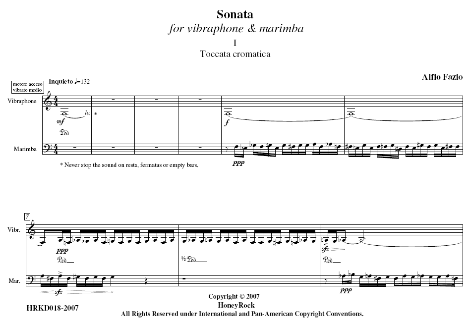 Sonata for Vibraphone & Marimba