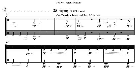 Twelve - Percussion Duet