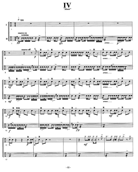 Etude 4, Motet