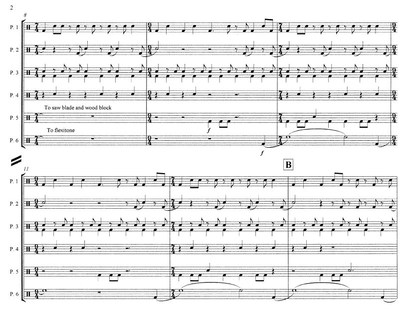 World Beat Sonata for Percussion Ensemble, 6 Players