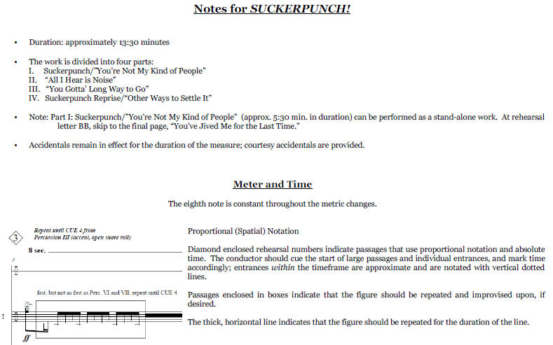 SUCKERPUNCH! for Percussion Ensemble, 7 Players - William Price