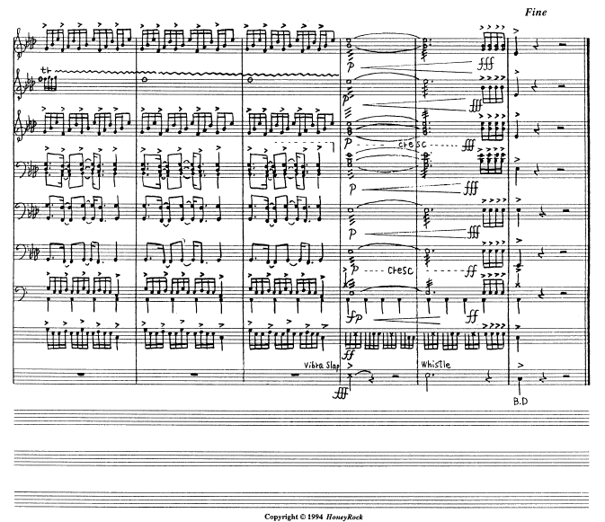 VISIONAL TRAIN for Percussion Ensemble