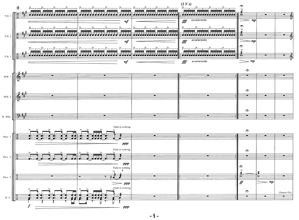 Odd-O-Man for Percussion Ensemble, 10 players