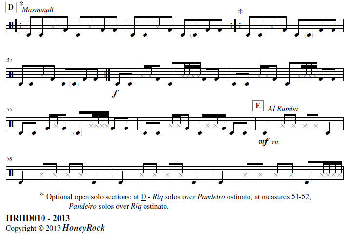 Traveling Distances: Duet for Pandeiro and Riq