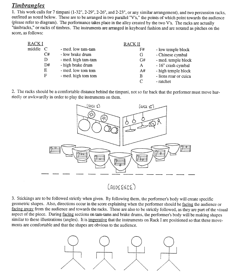 TIMBRANGLES for Solo Percussion