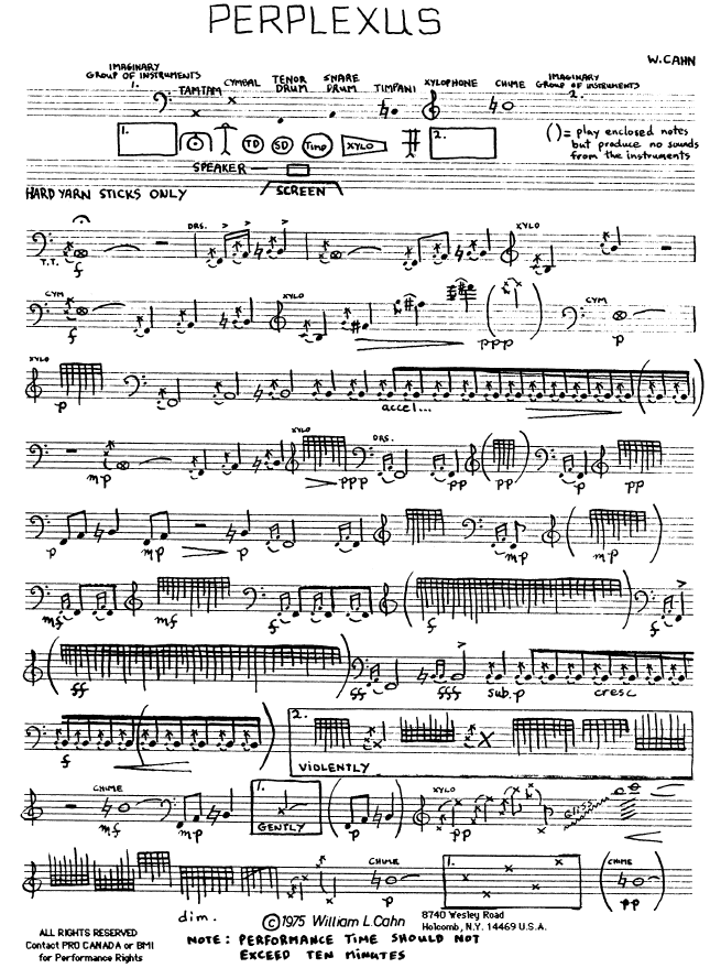 PERPLEXUS for Solo Percussion