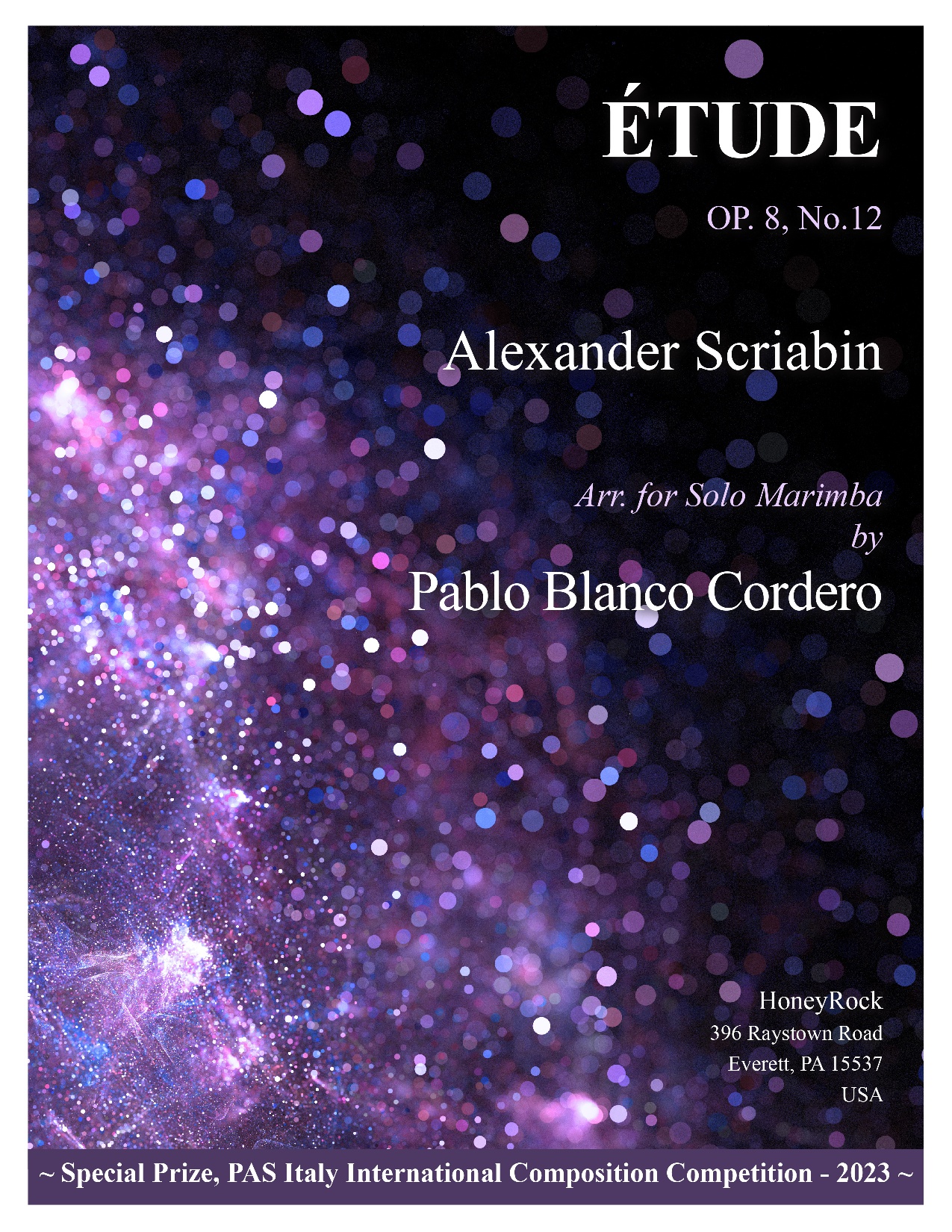 Etude OP. 8, No.12 Alexander Scriabin Arr. for Solo Marimba by Pablo Blanco Cordero