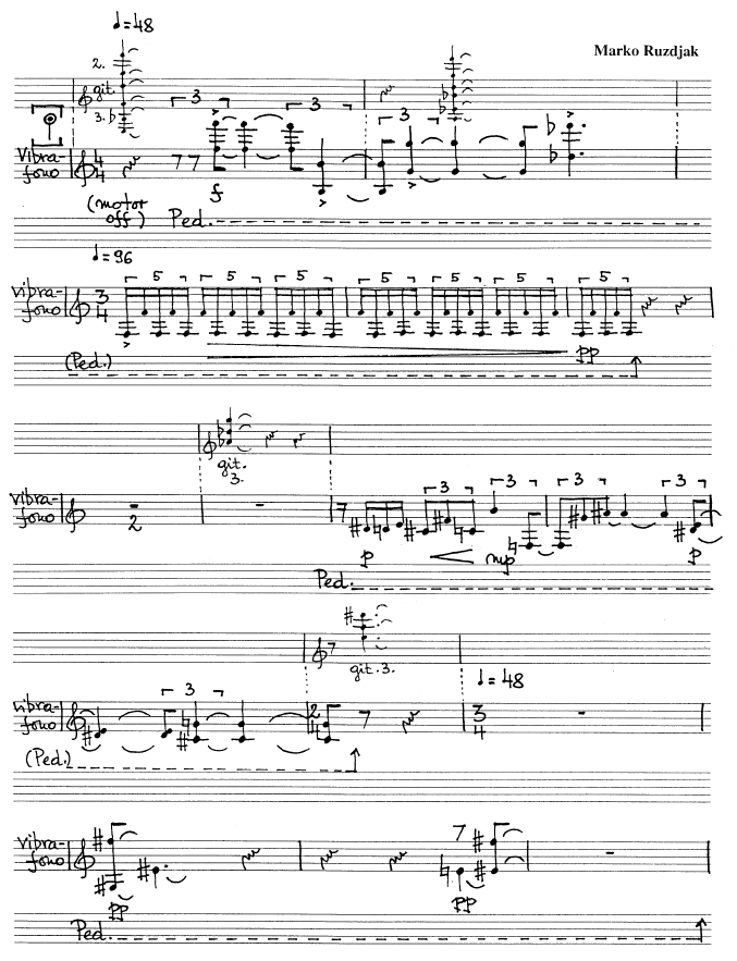 Notturno for Guitar Trio and Percussion