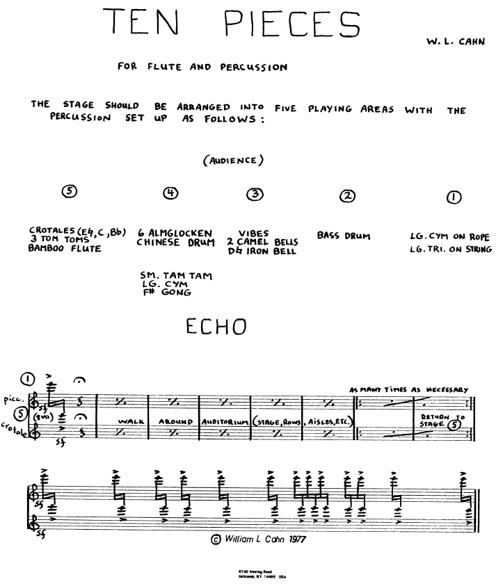 Ten Pieces for Flute and Percussion