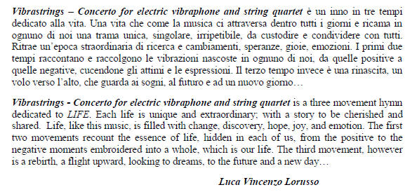 VIBRASTRINGS: Concerto for Electric Vibraphone and String Quartet